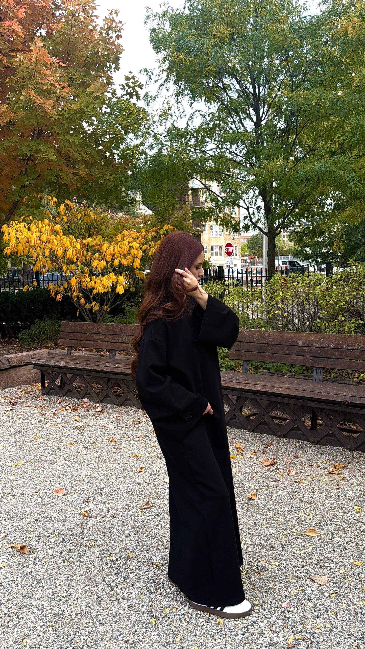 Black Crewneck Abaya