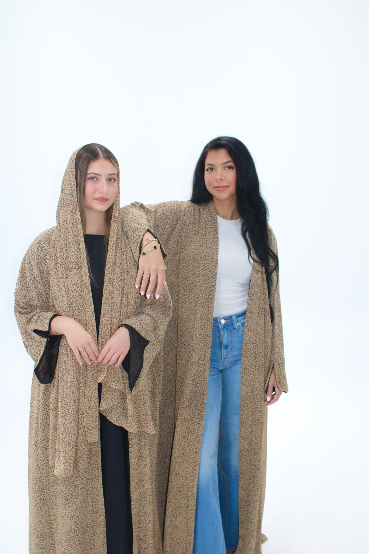 Pebble Muse Abaya - 3 Piece Set