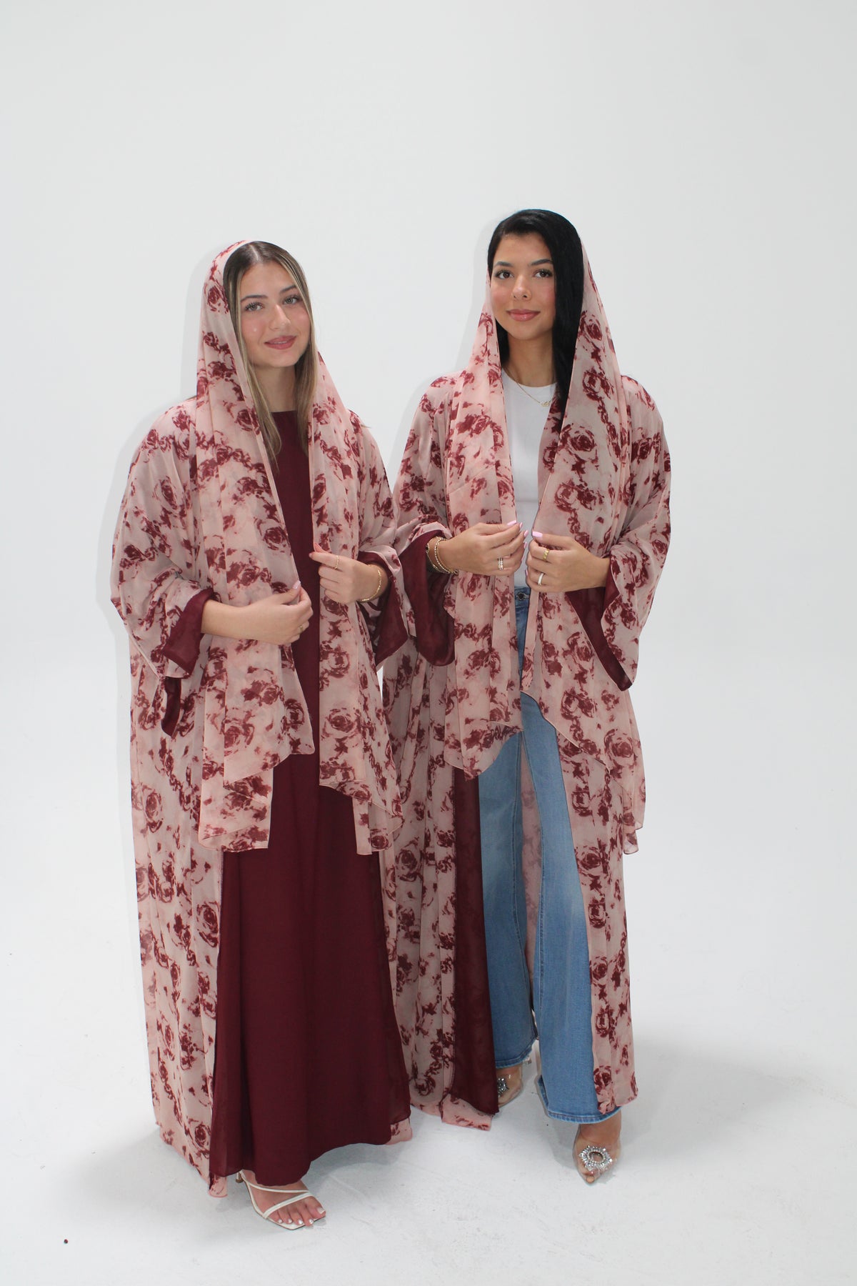 Mulberry Rose Abaya - 3 Piece Set