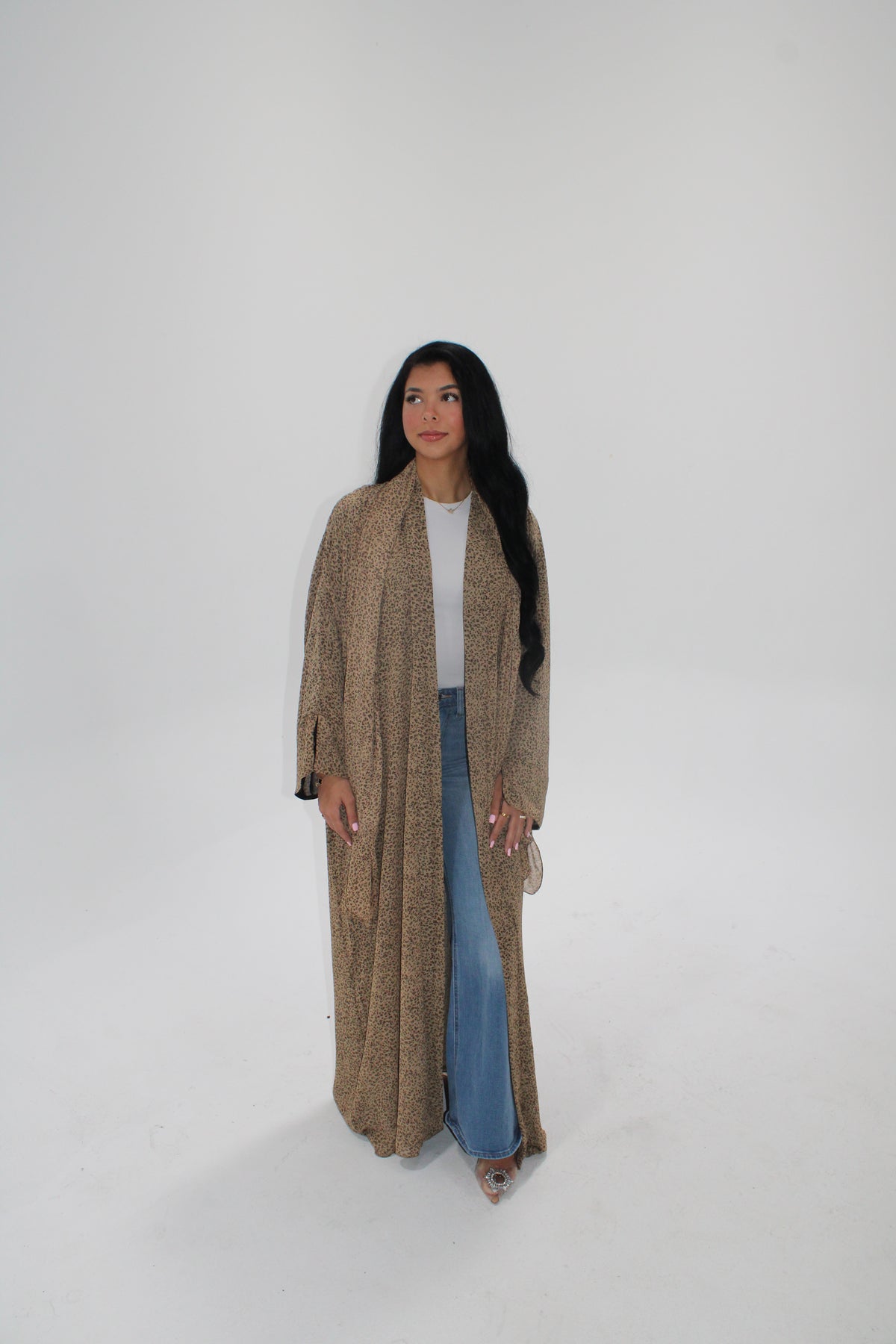 Pebble Muse Abaya - 3 Piece Set
