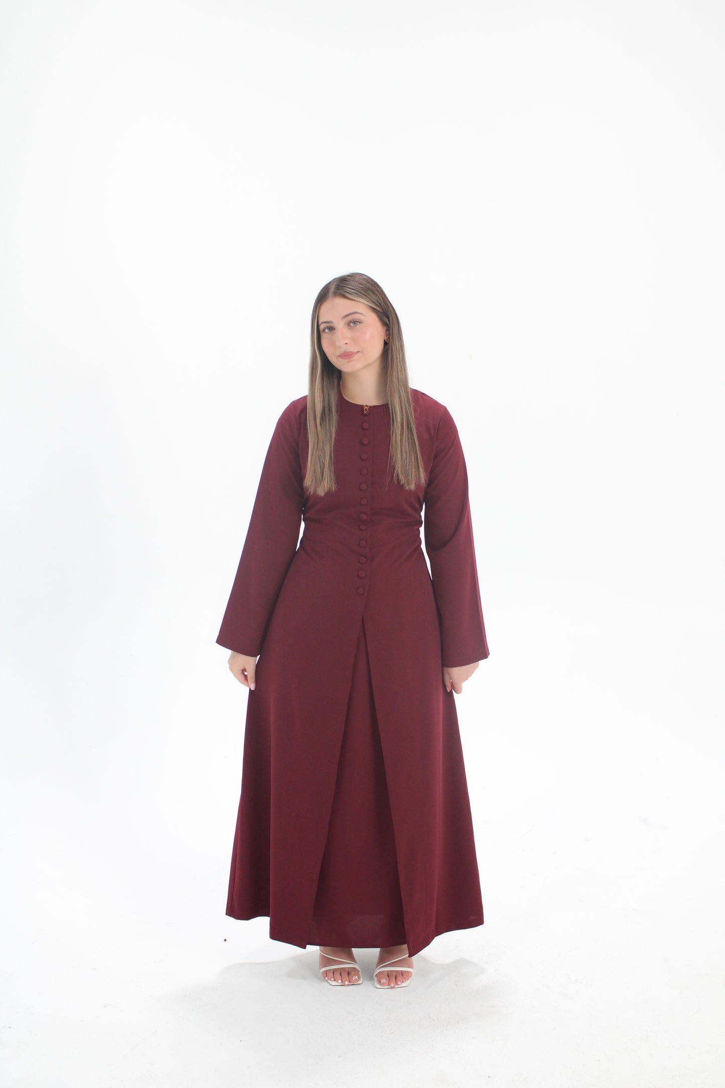 The Button Down Set - Burgundy