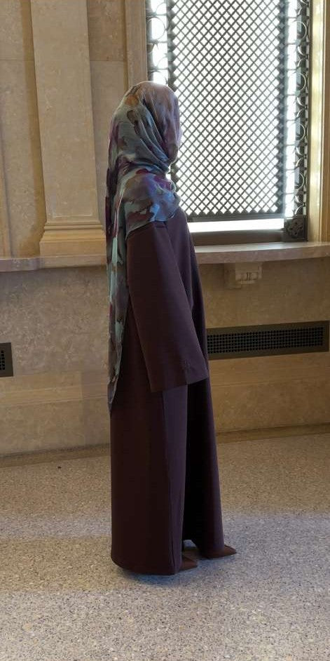 Brown Crewneck Abaya