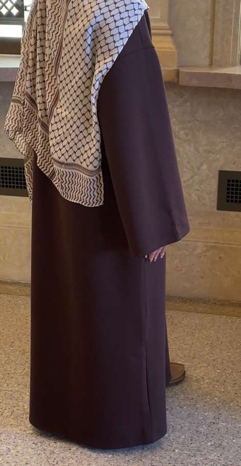 Brown Crewneck Abaya