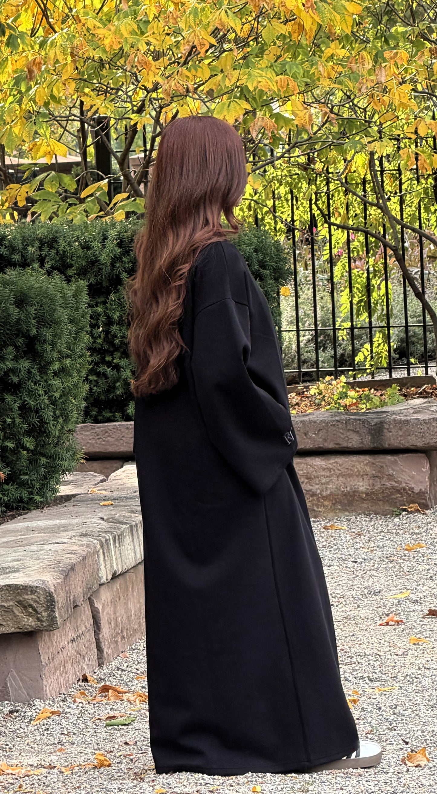 Black Crewneck Abaya